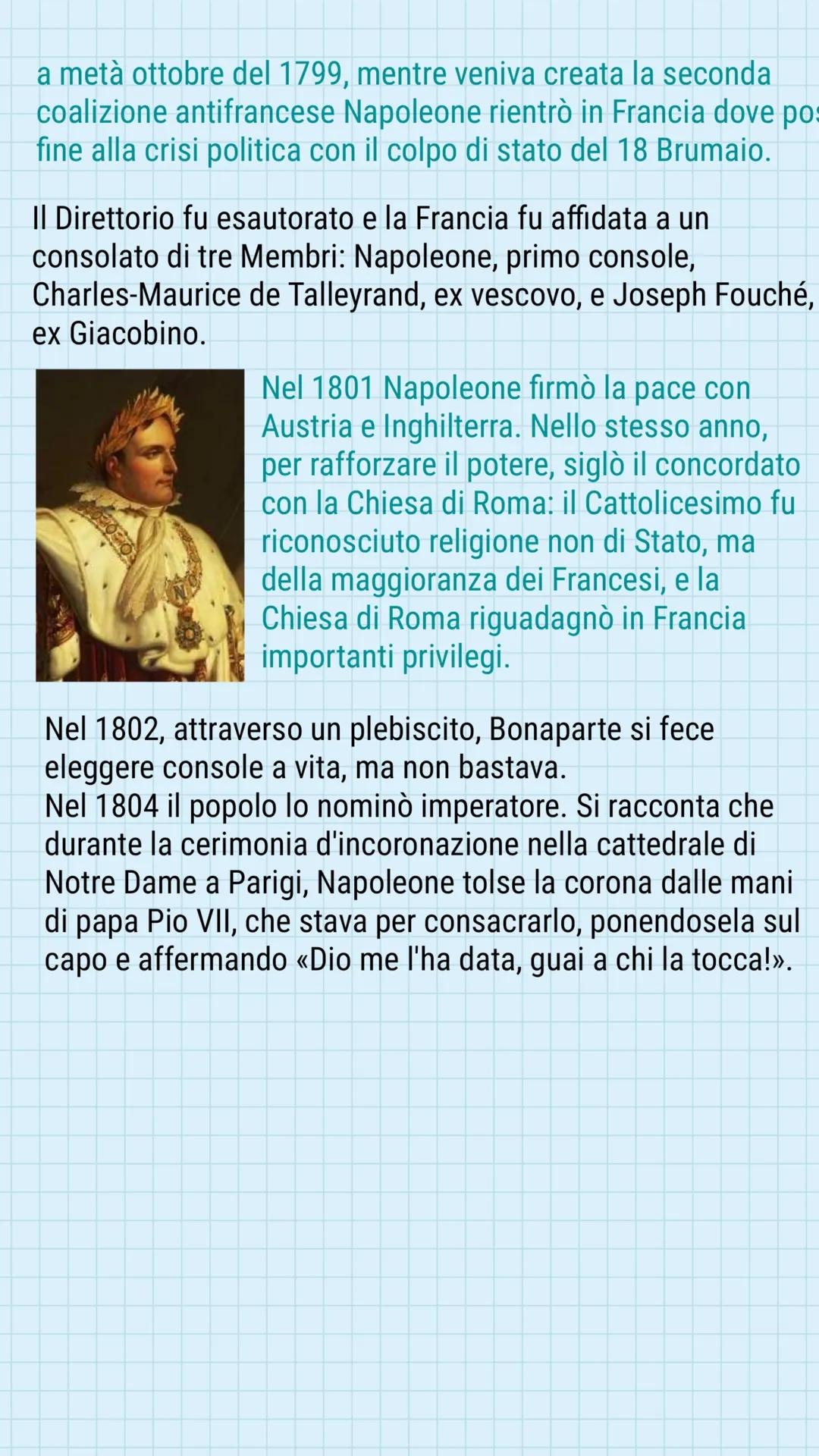 napoleone
è stato il fondatore del Primo Impero francese e un grande
condottiero. Queste sue parole dimostrano perché seppe
conquistare il p