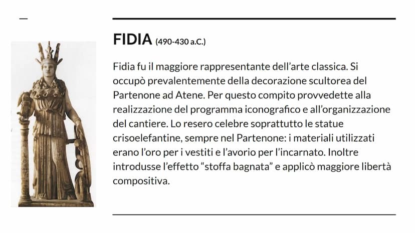 L'ARTE GRECA
Dal XII secolo a.C. al 31 a.C. Periodo di formazione
(dal XII alla metà del VII secolo a.C.)
Questo periodo è suddiviso in:
● p