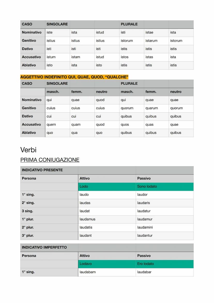 
<h2 id="nomidellaprimadeclinazione">NOMI DELLA PRIMA DECLINAZIONE</h2>
<h3 id="nominativo">Nominativo</h3>
<p>amicitia, ancilla, anima, aqu