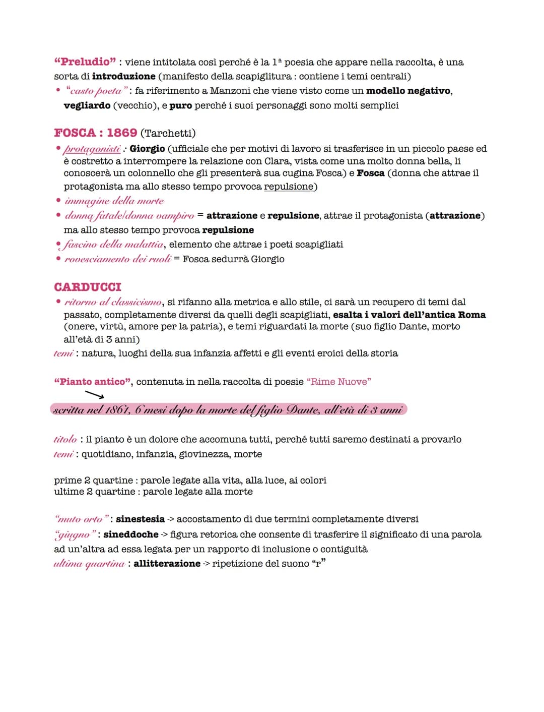 La Scapigliatura
• seconda metà del 1800: Milano e Torino
• movimento artistico-letterario, ma includerà anche altre arti
• "La scapigliatur