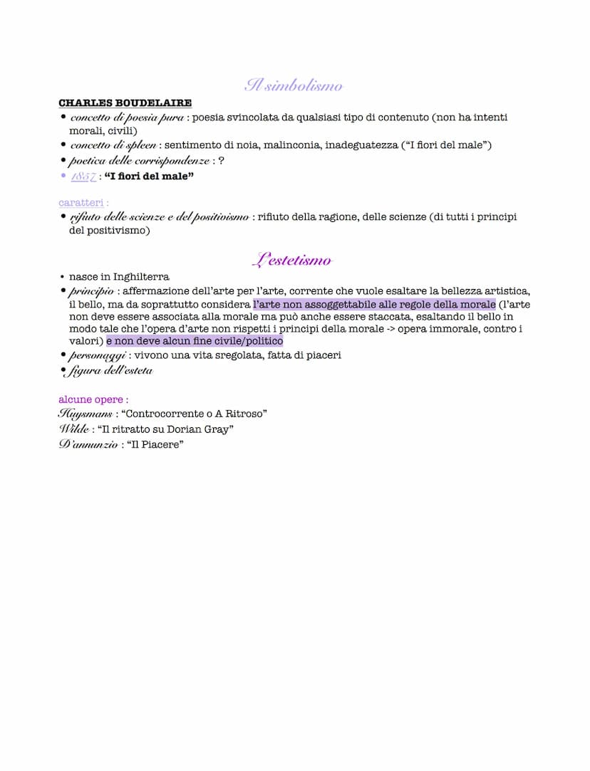 La Scapigliatura
• seconda metà del 1800: Milano e Torino
• movimento artistico-letterario, ma includerà anche altre arti
• "La scapigliatur