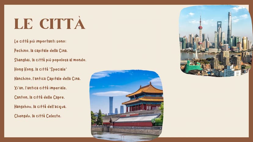 ESTREMO ORIENTE
APPROFONDIMENTO
LA CINA
*** TERRITORIO
Quando si parla di Estremo Oriente si indica la regione
che comprende Cina, Giappone,