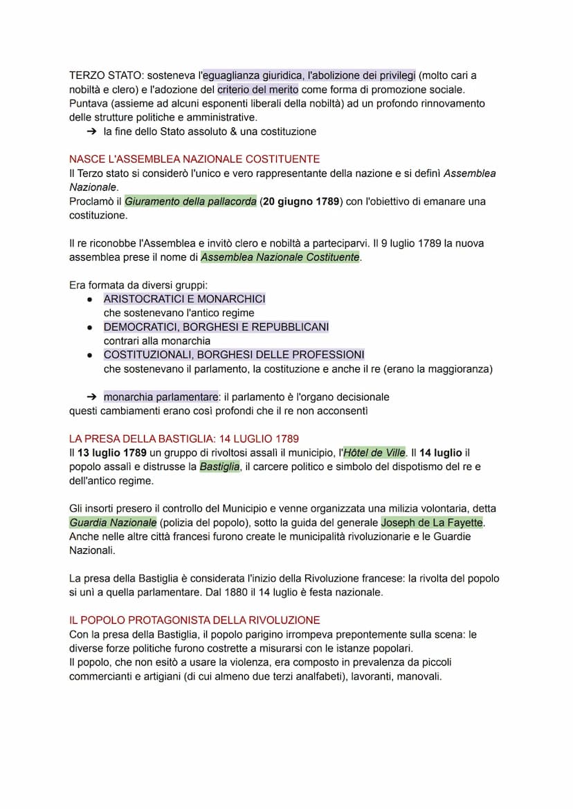 DALLA CRISI FINANZIARIA AGLI STATI GENERALI
PREMESSE -> metà - fine del settecento:
RIVOLUZIONE FRANCESE
numerose guerre-> dispendiose -> ri
