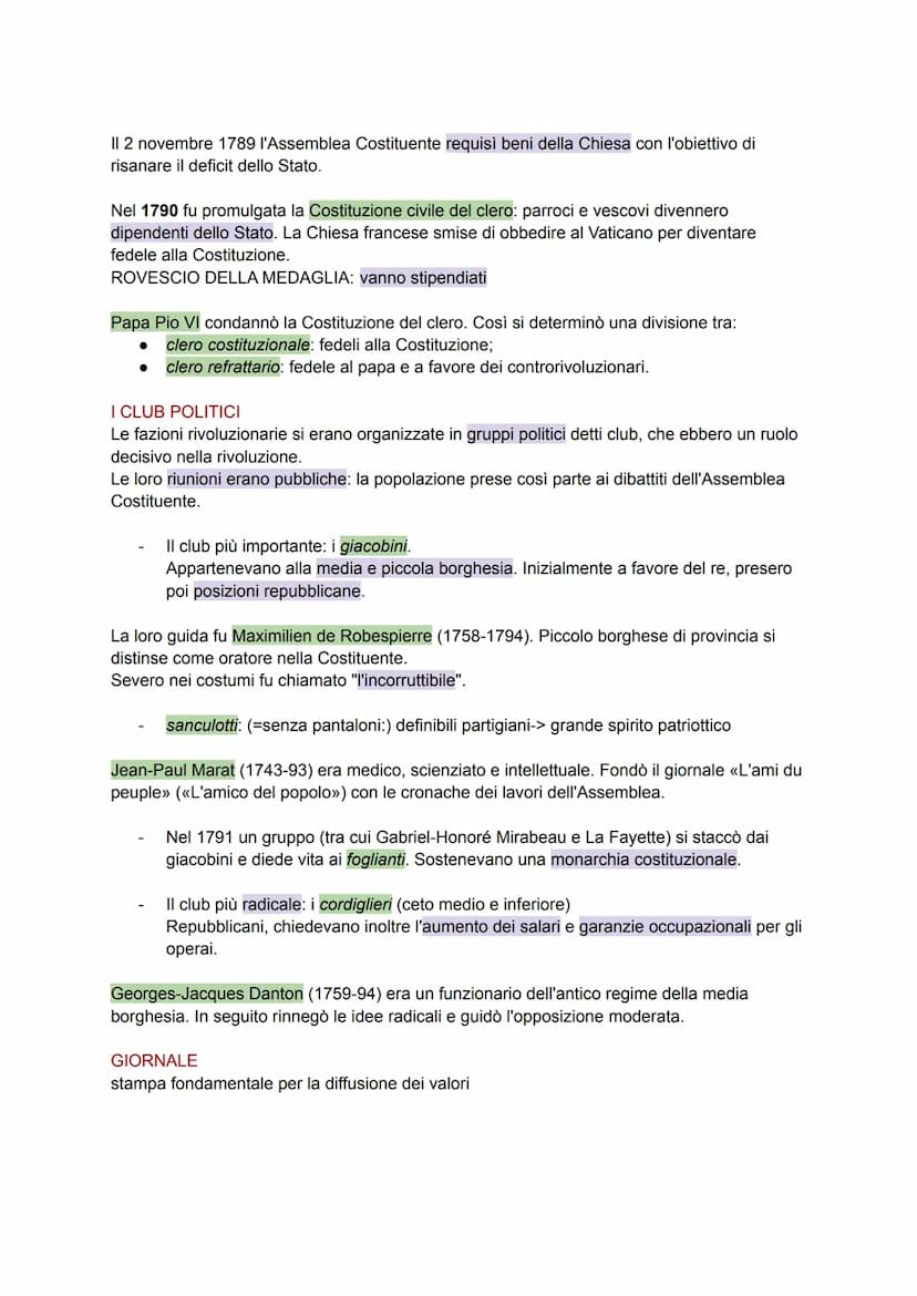 DALLA CRISI FINANZIARIA AGLI STATI GENERALI
PREMESSE -> metà - fine del settecento:
RIVOLUZIONE FRANCESE
numerose guerre-> dispendiose -> ri