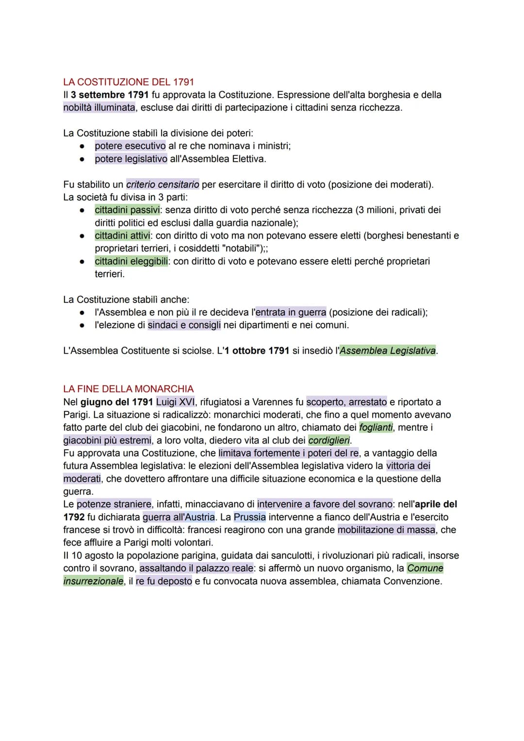 DALLA CRISI FINANZIARIA AGLI STATI GENERALI
PREMESSE -> metà - fine del settecento:
RIVOLUZIONE FRANCESE
numerose guerre-> dispendiose -> ri