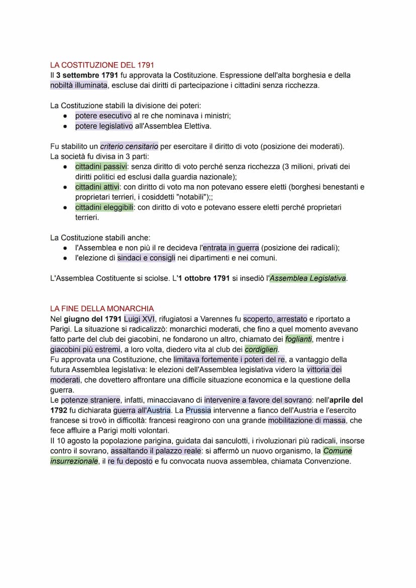 DALLA CRISI FINANZIARIA AGLI STATI GENERALI
PREMESSE -> metà - fine del settecento:
RIVOLUZIONE FRANCESE
numerose guerre-> dispendiose -> ri