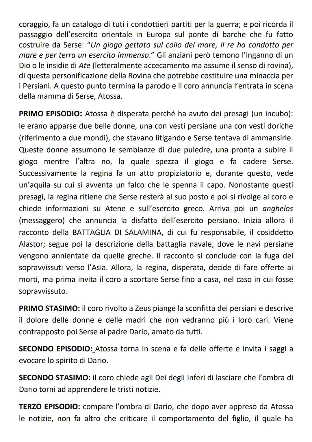 ESCHILO
Eschilo nacque nel 525 a.c. a Eleoisi, vicino Atene, da una famiglia aristocratica
(era figlio di Euforione). Nel 484 vinse il suo p