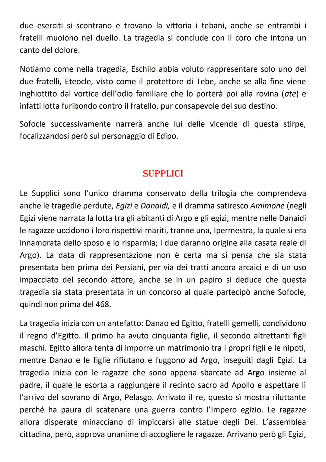 ESCHILO
Eschilo nacque nel 525 a.c. a Eleoisi, vicino Atene, da una famiglia aristocratica
(era figlio di Euforione). Nel 484 vinse il suo p