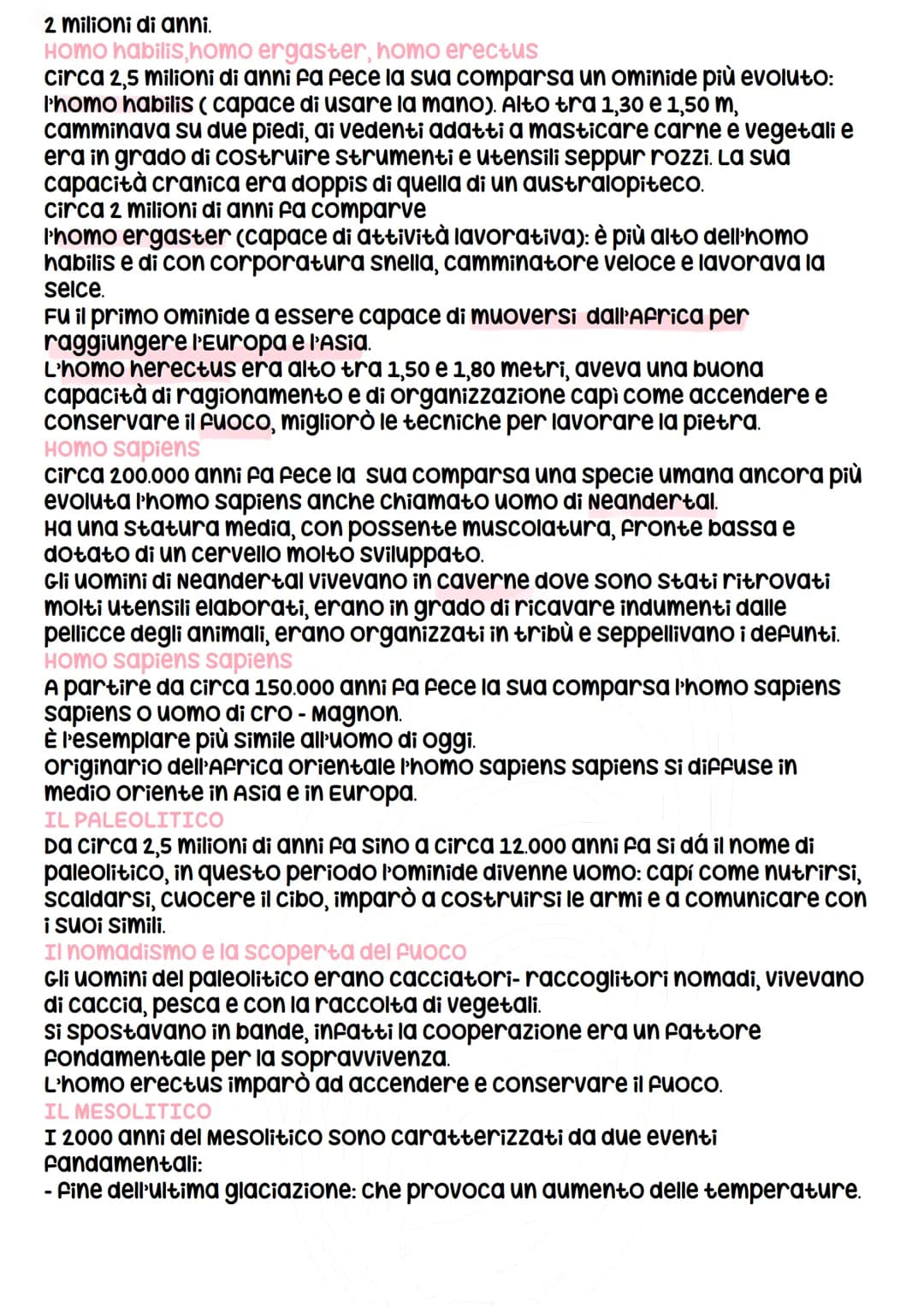 LA PREISTORIA
cos'è la preistoria
con il termine preistoria viene indicato il periodo più antico e più lungo
della storia dell'uomo (oltre 5