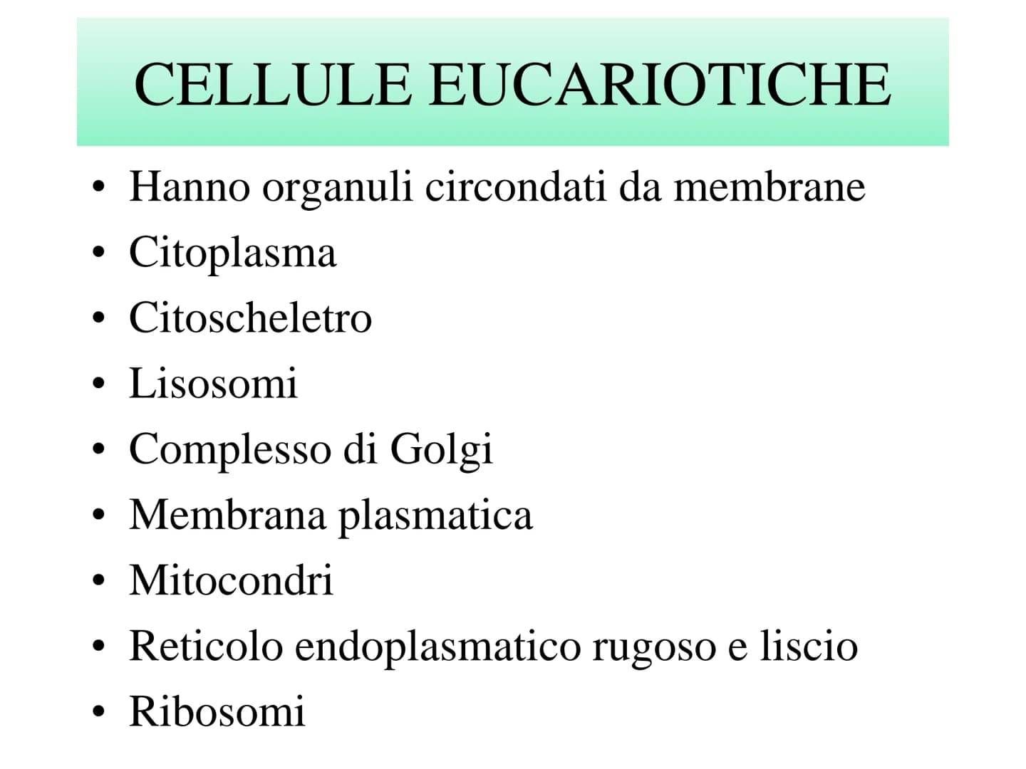 LEZIONE N°2
CELLULE PROCARIOTICHE
ED EUCARIOTICHE La biologia (dal greco bios= vita e logos : = studio= Bios
logos ovvero studio della vita
