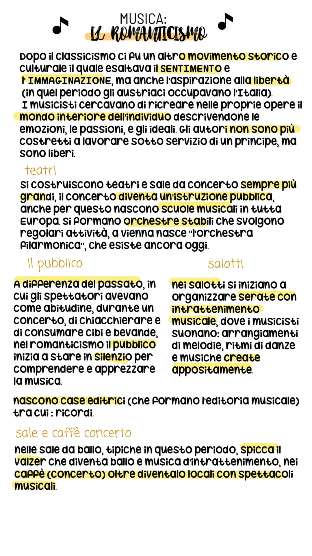 MUSICA: IL ROMANTICISMO 
