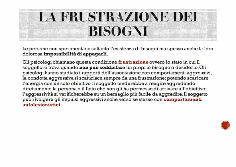 BISOGNI
MOTIVAZIONI
EMOZIONI
Agosti Elisa I BISOGNI
La parola bisogno si riferisce ad una necessità avvertita come importante ed è
possibile
