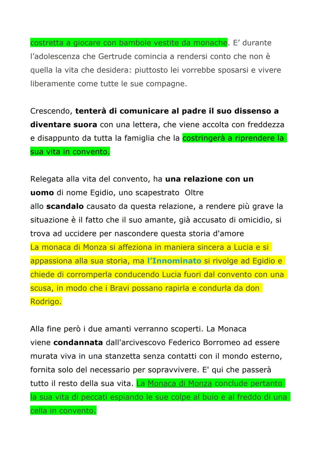 MONACA DI MONZA
Lucia incontra la Monaca di Monza, la badessa (superiora)
del convento di Monza, perché è a lei che deve chiedere
protezione