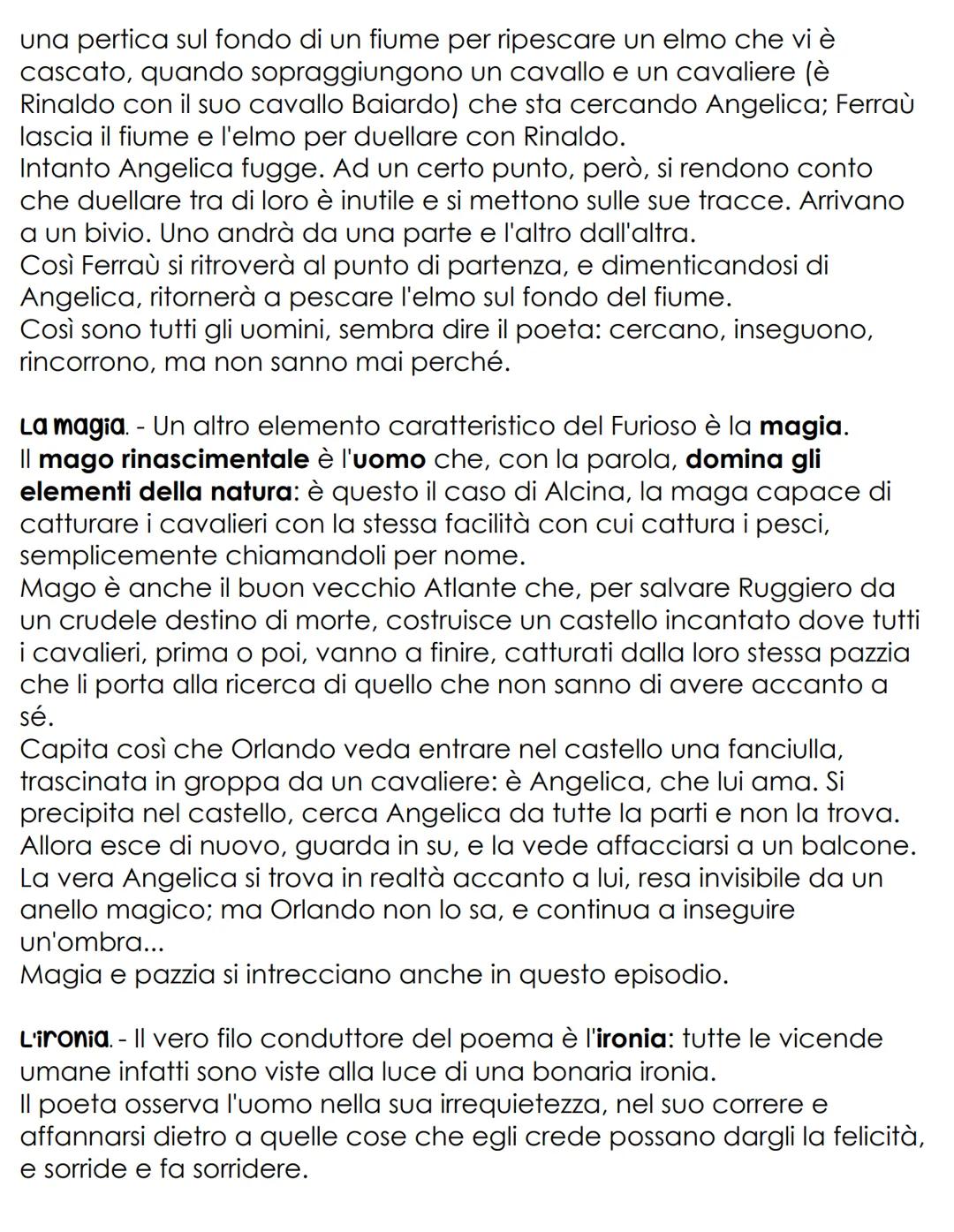 IL POEMA EPICO CAVALLERESCO
È un poema epico che deriva dalla fusione del ciclo carolingio (chanson
de Geste - chanson de Roland) e del cicl