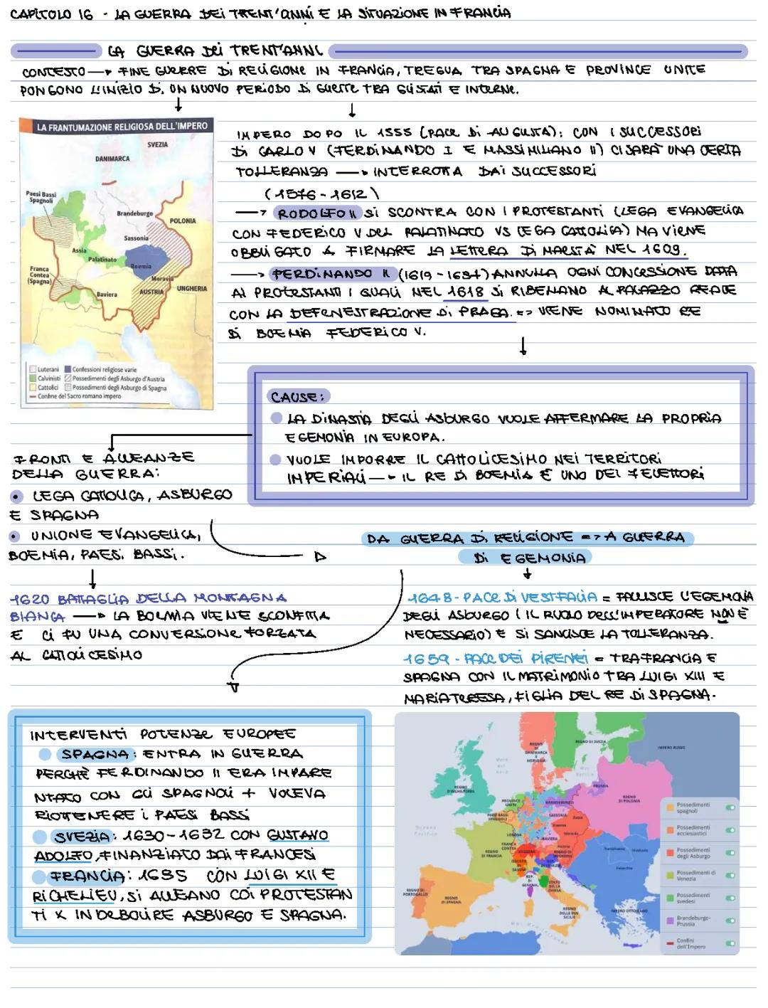 La guerra dei trent'anni e la formazione dello stato assoluto