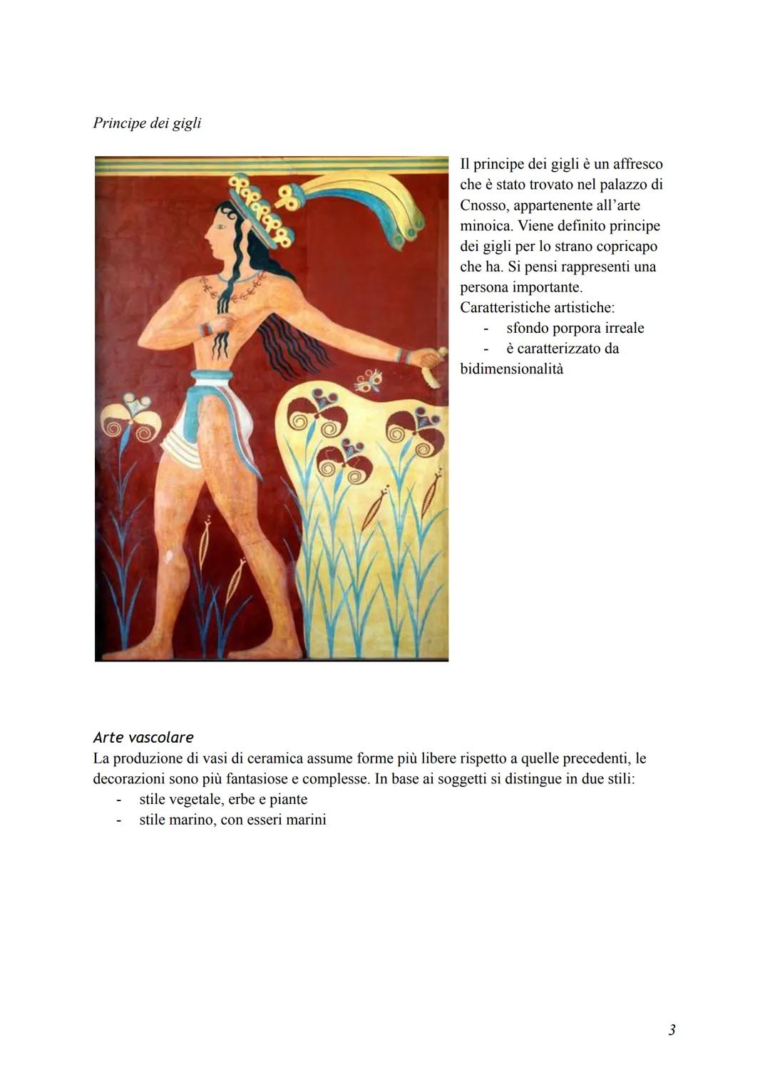 Arte cretese
All'inizio dell'età del bronzo Creta è protagonista di una grande espansione economica. La
società cretese viene detta anche mi