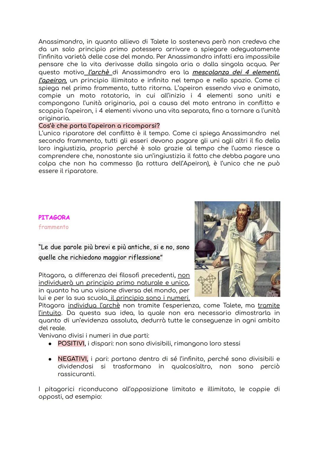 I FILOSOFI E I LORO FRAMMENTI
Quei filosofi che precedono Socrate vengono chiamati Presocratici; quelli che abbiamo
trattato in classe insie