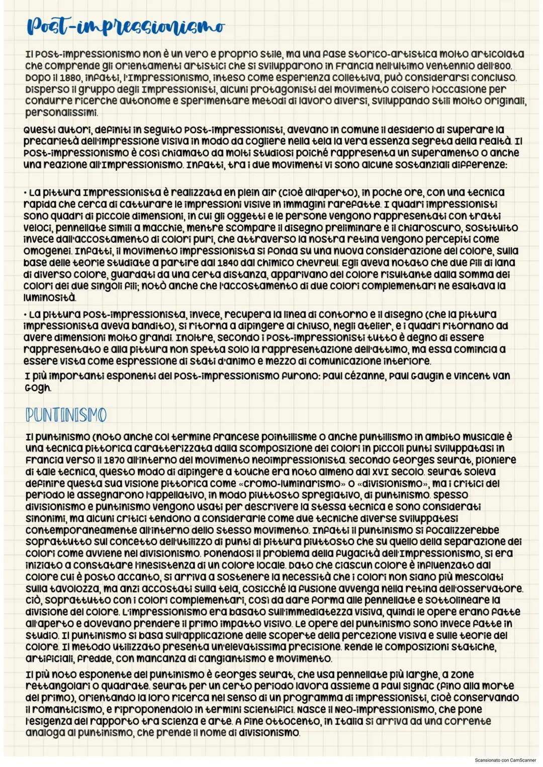 Post-impressionismo e Georges Seurat: un'introduzione
