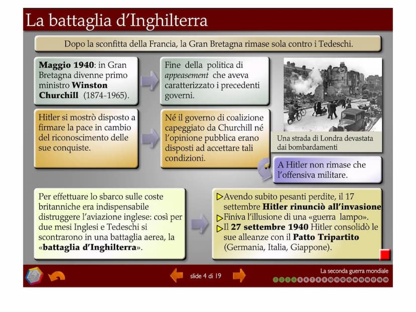 1939: l'aggressione della Polonia
1 settembre 1939: la Germania aggredì
la Polonia e nel giro di pochi giorni la
costrinse alla resa (18 set