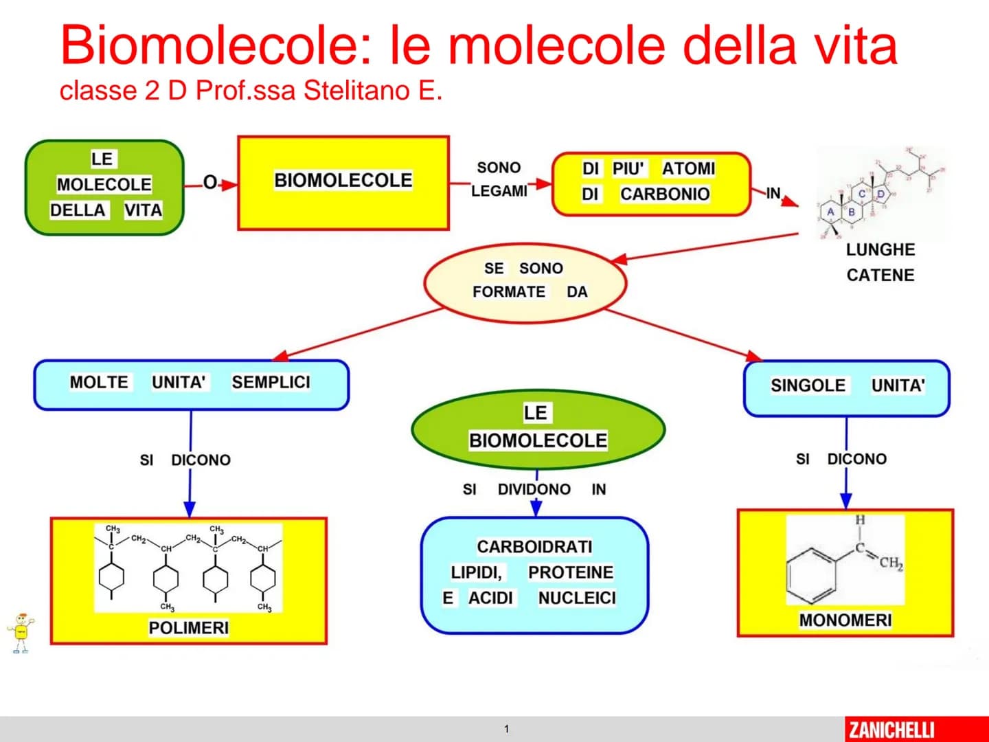 804
Biomolecole: le molecole della vita
classe 2 D Prof.ssa Stelitano E.
LE
MOLECOLE
DELLA VITA
CH3
MOLTE UNITA' SEMPLICI
0
SI DICONO
CH₂
CH