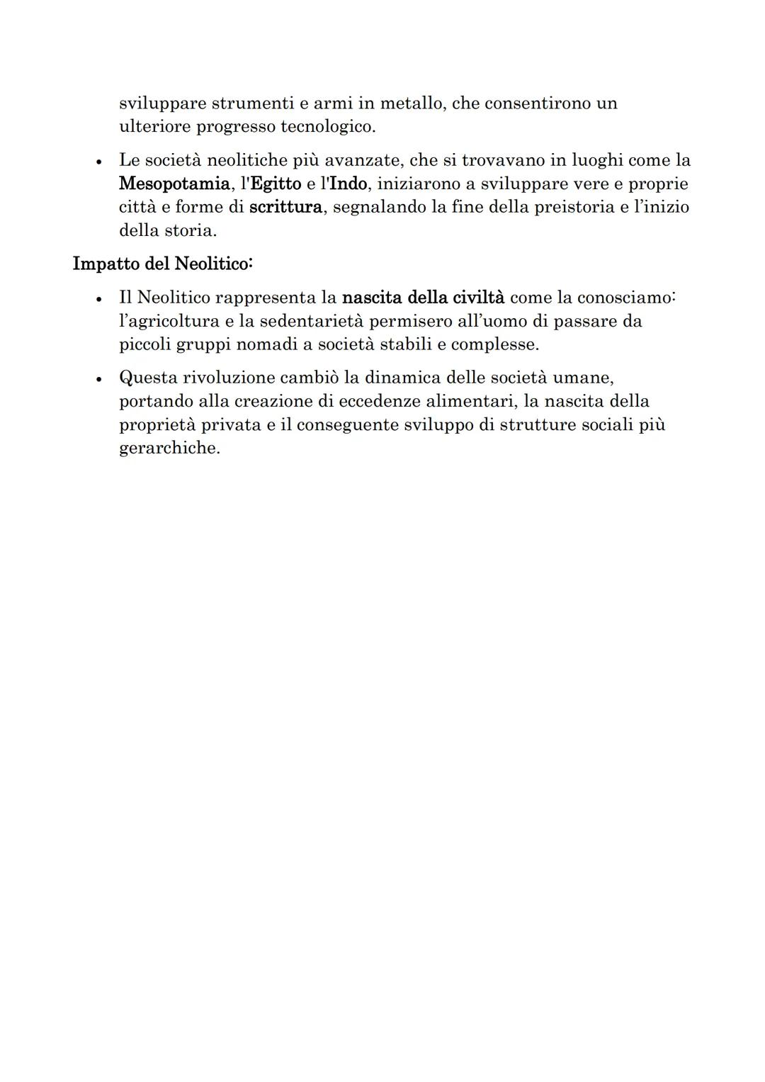 NEOLITICO
Il Neolitico (dal greco "néos" = nuovo e "líthos" = pietra, cioè "età della
pietra nuova") è uno dei periodi più importanti della 