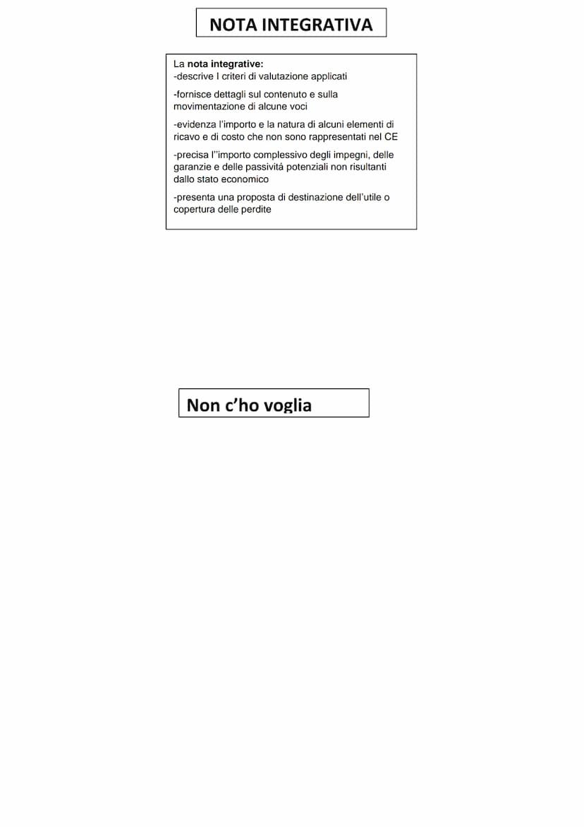 BILANCIO-
Manca:
Revisione legale dei conti (pag 384 II BILANCIO D'ESERCIZIO
é il documento che rappresenta la situazione patrimoniale e fin