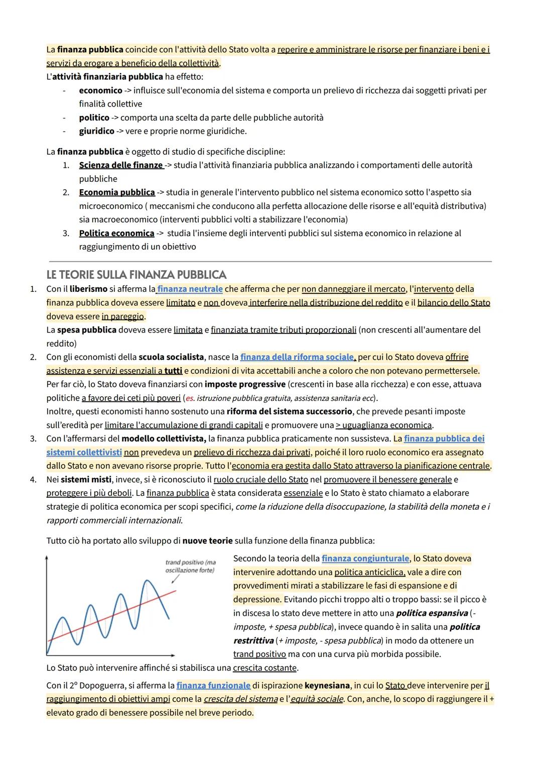 LA FINANZA PUBBLICA E IL MERCATO
I SISTEMI ECONOMICI
Un'economia può essere APERTA (modello classico/liberista) o CHIUSA (modello pianificat