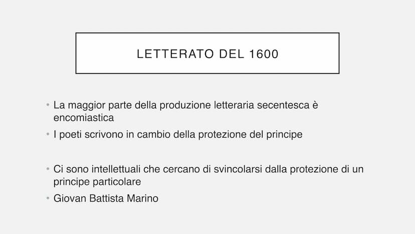 IL BAROCCO
L'età della Scienza Nuova ●
Il 1600 è un secolo di grandi trasformazioni e
conflitti
Nuova visione del mondo
Lo scontro tra rifor