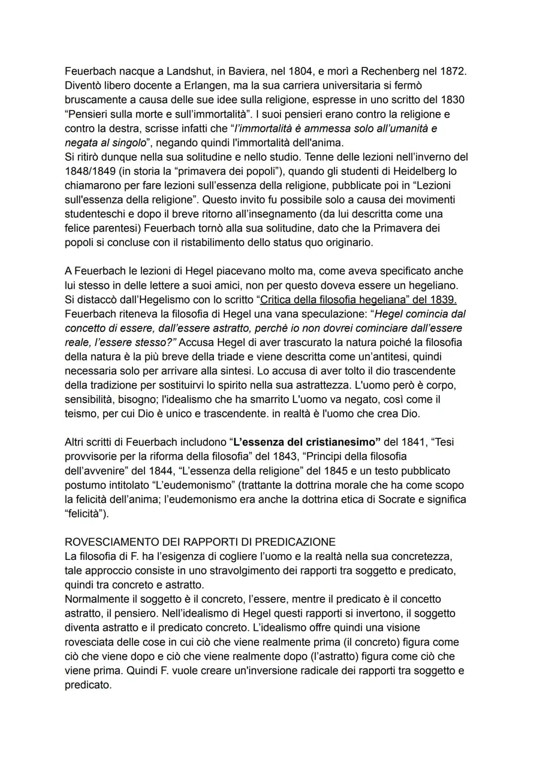 APPUNTI FILOSOFIA
DESTRA E SINISTRA HEGELIANA
Dopo la morte di Hegel a causa di un'epidemia di colera, avvenuta nel 1831 dopo un
lungo perio