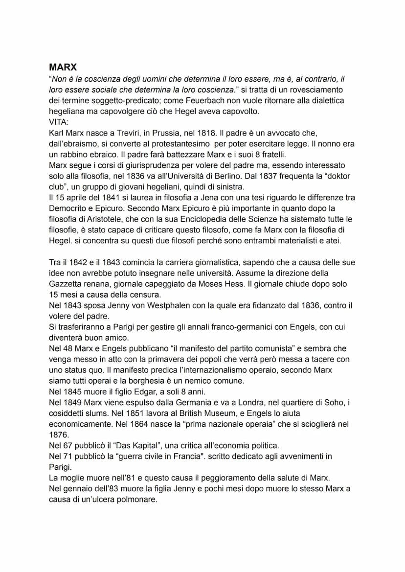 APPUNTI FILOSOFIA
DESTRA E SINISTRA HEGELIANA
Dopo la morte di Hegel a causa di un'epidemia di colera, avvenuta nel 1831 dopo un
lungo perio