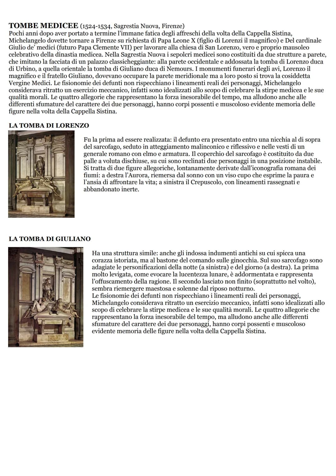 MICHELANGELO BUONARROTI
Nacque a Caprese, nei pressi di Arezzo, nel 1475, fu Uno scultore, pittore, architetto e poeta, veniva da una famigl