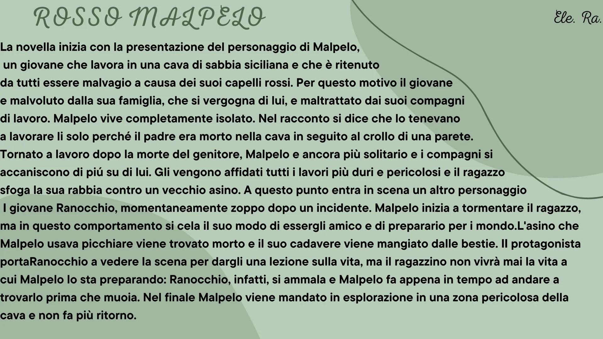 Ele. Ra
giovanni verga
descrizioni e caratteristiche del personaggio e del periodo positivismo
'E' una corrente diffusa nella seconda meta
d