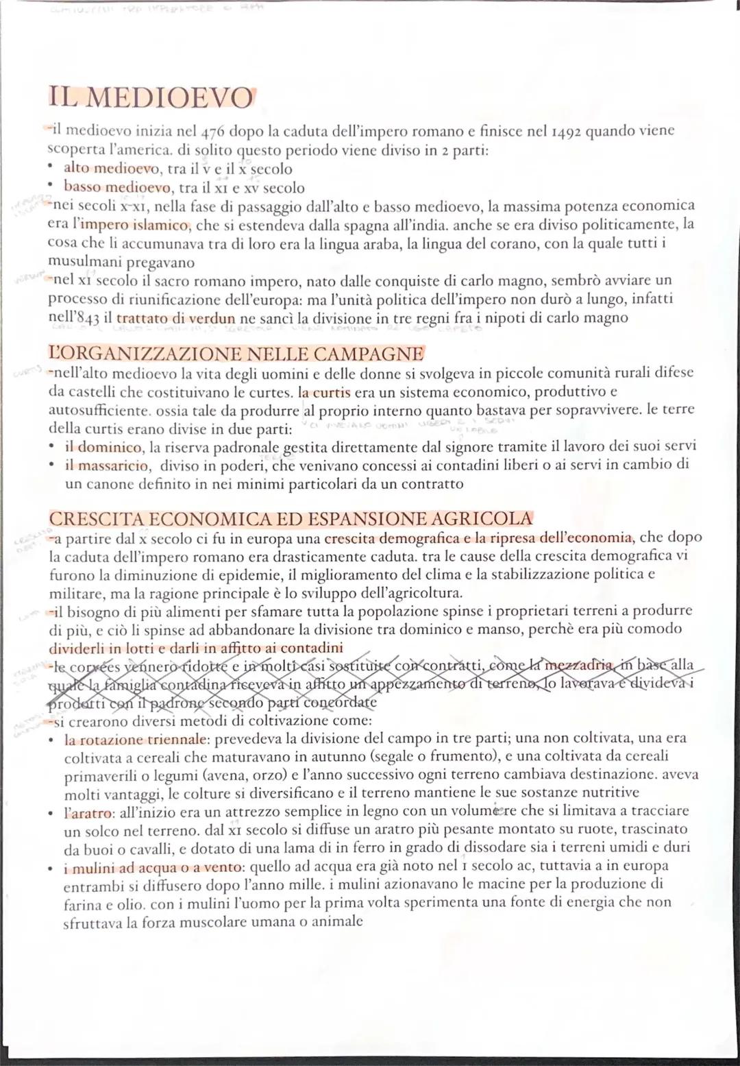 Medioevo: Inizio e Fine, Le Date Importanti e La Società Medievale