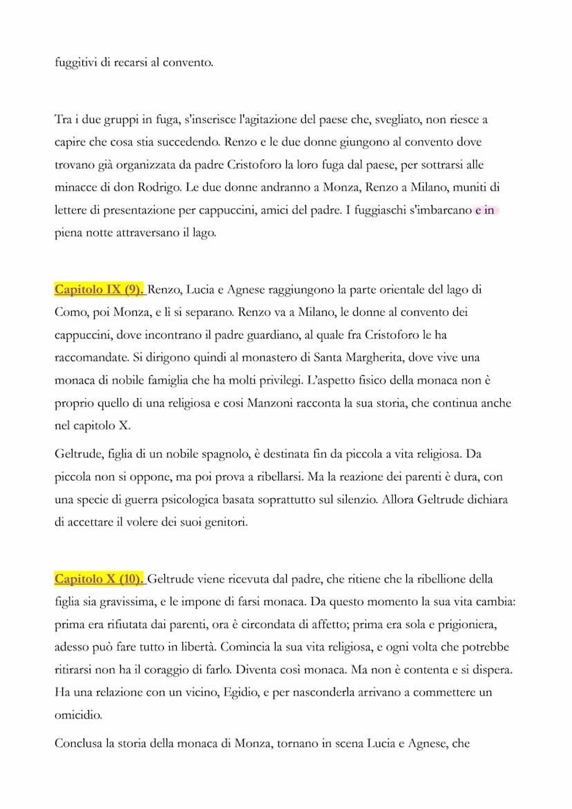 I PROMESSI SPOSI
(riassunti capitolo per capitolo)
Capitolo I (1). Una sera del mese di novembre 1628, su una stradina lungo la sponda
del l