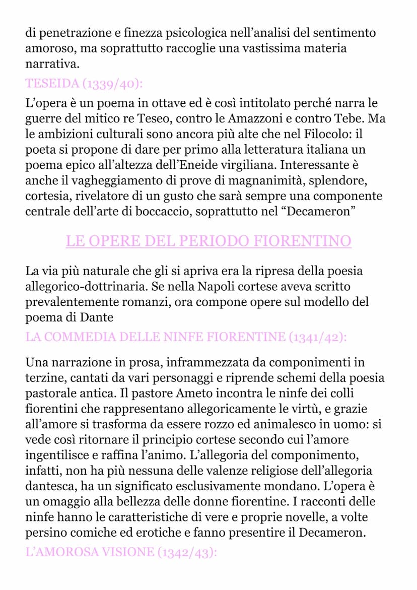 
<p>Giovanni Boccaccio nasce nel 1313 a Certaldo, figlio illegittimo del mercante Boccaccino di Chellino. Inizia gli studi a Firenze e nel 1