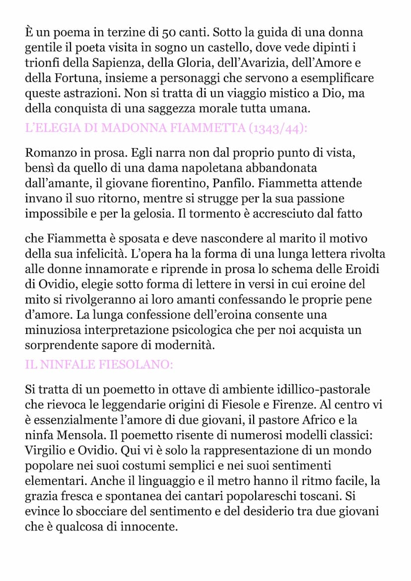 
<p>Giovanni Boccaccio nasce nel 1313 a Certaldo, figlio illegittimo del mercante Boccaccino di Chellino. Inizia gli studi a Firenze e nel 1