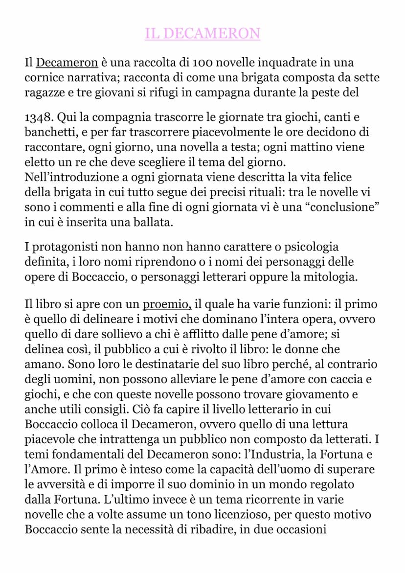 
<p>Giovanni Boccaccio nasce nel 1313 a Certaldo, figlio illegittimo del mercante Boccaccino di Chellino. Inizia gli studi a Firenze e nel 1