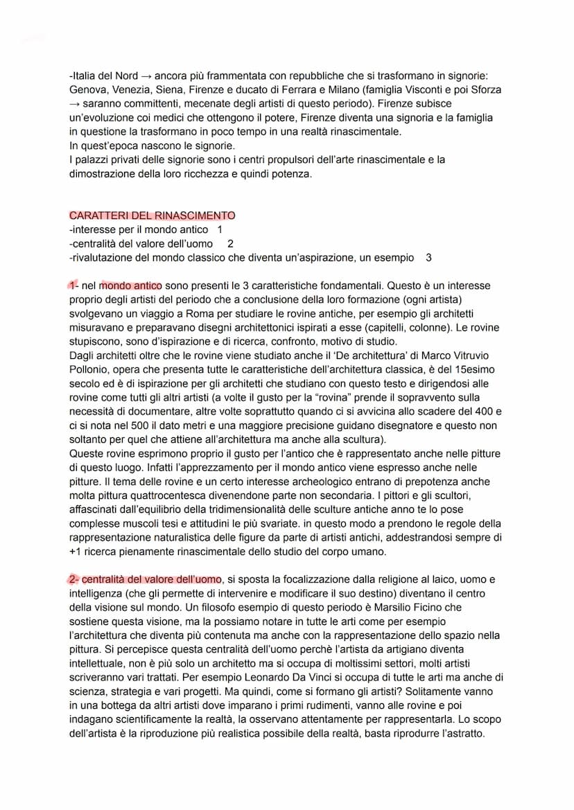 RINASCIMENTO NELL'ARTE
età barocca
Il Rinascimento è una stagione culturale che comprende diversi ambiti, fiorisce in Italia,
soprattutto a 