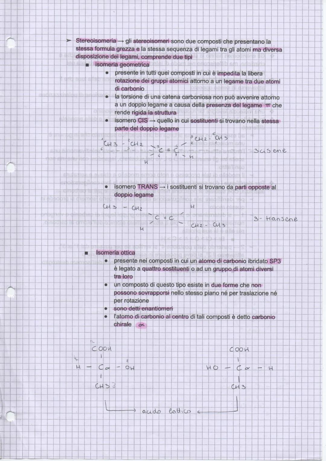 catena
ISOMERIA
H
U
H
H
1
1 1
4-6-0 - C - C - H
1
1
H H H
1
H
→ due o + sostanze con la stessa formula grezza ma formula di struttura divers