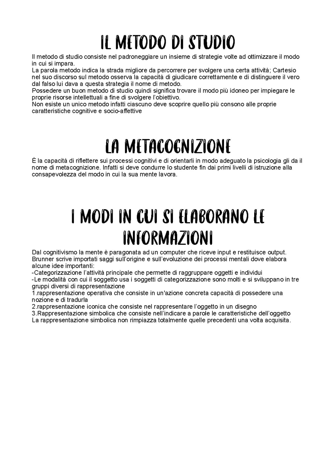 Schede Didattiche: Metodi di Studio ed Esempi PDF