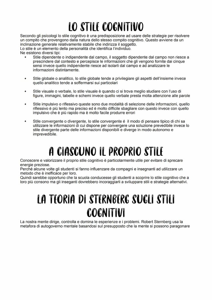 IL METODO DI STUDIO
Il metodo di studio consiste nel padroneggiare un insieme di strategie volte ad ottimizzare il modo
in cui si impara.
La