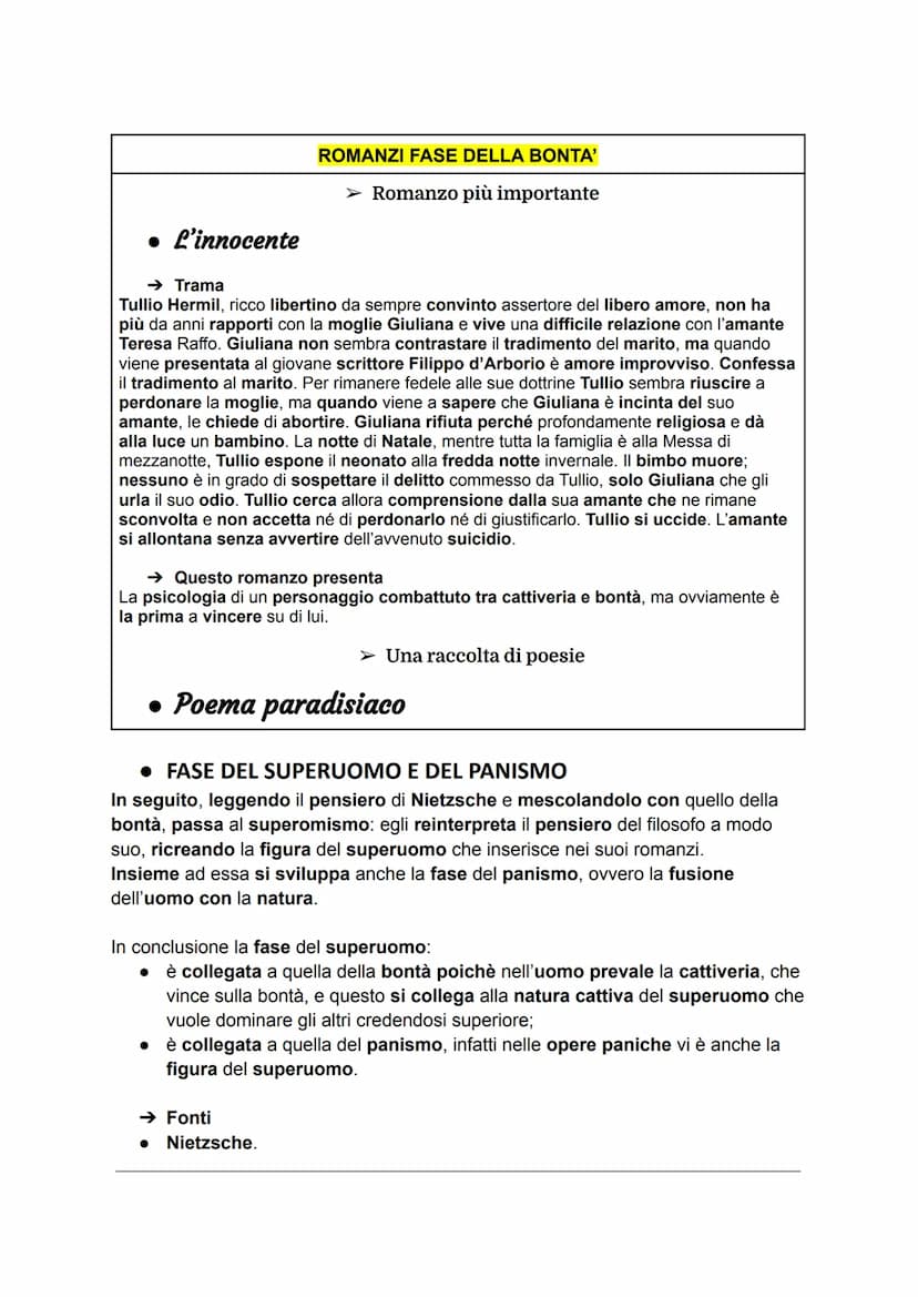 GABRIELE D'ANNUNZIO
VITA
●
•
•
●
D'Annunzio è stato sia interprete dell'Estetismo che di altre correnti
letterarie del Decadentismo: si trat