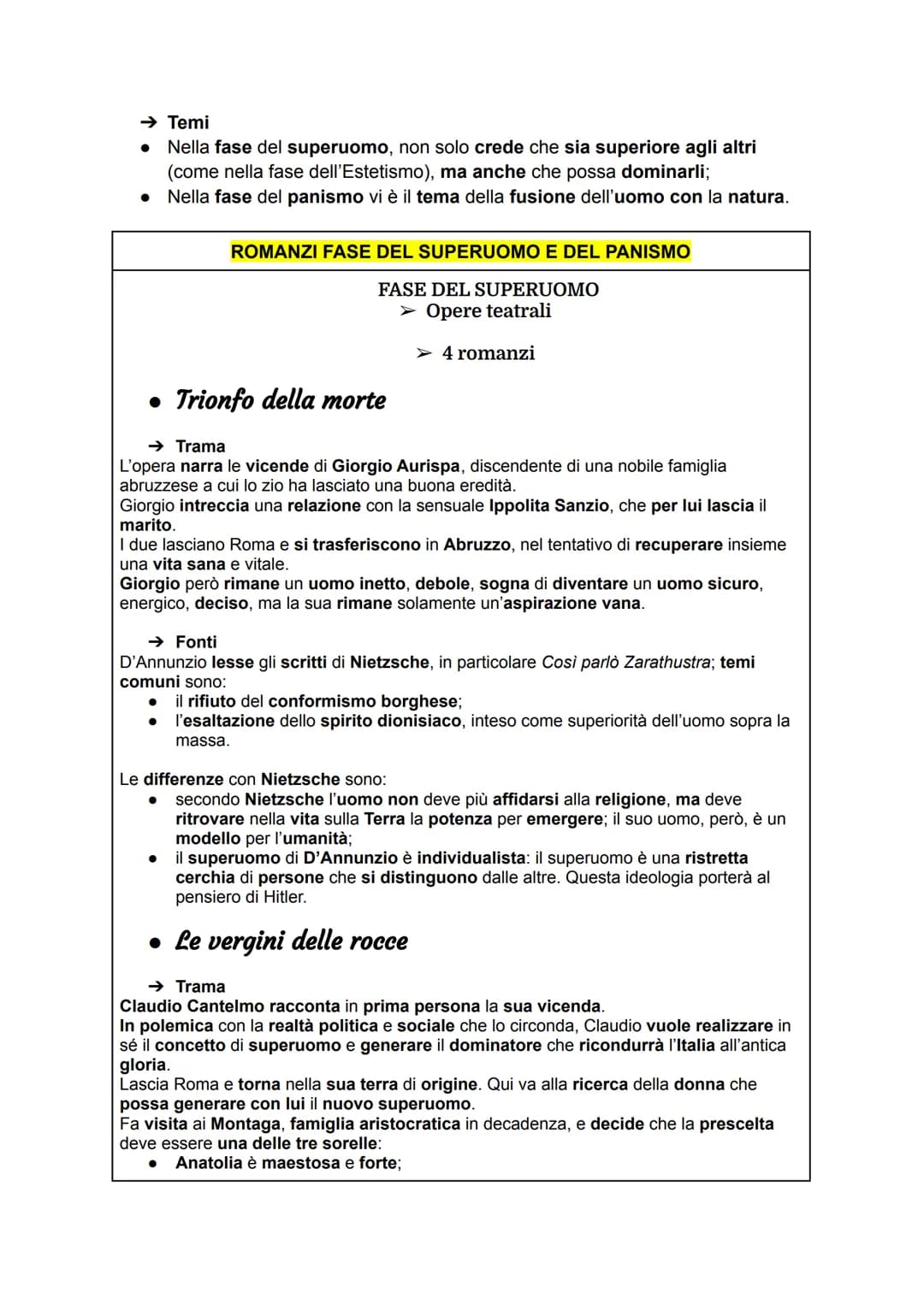 GABRIELE D'ANNUNZIO
VITA
●
•
•
●
D'Annunzio è stato sia interprete dell'Estetismo che di altre correnti
letterarie del Decadentismo: si trat