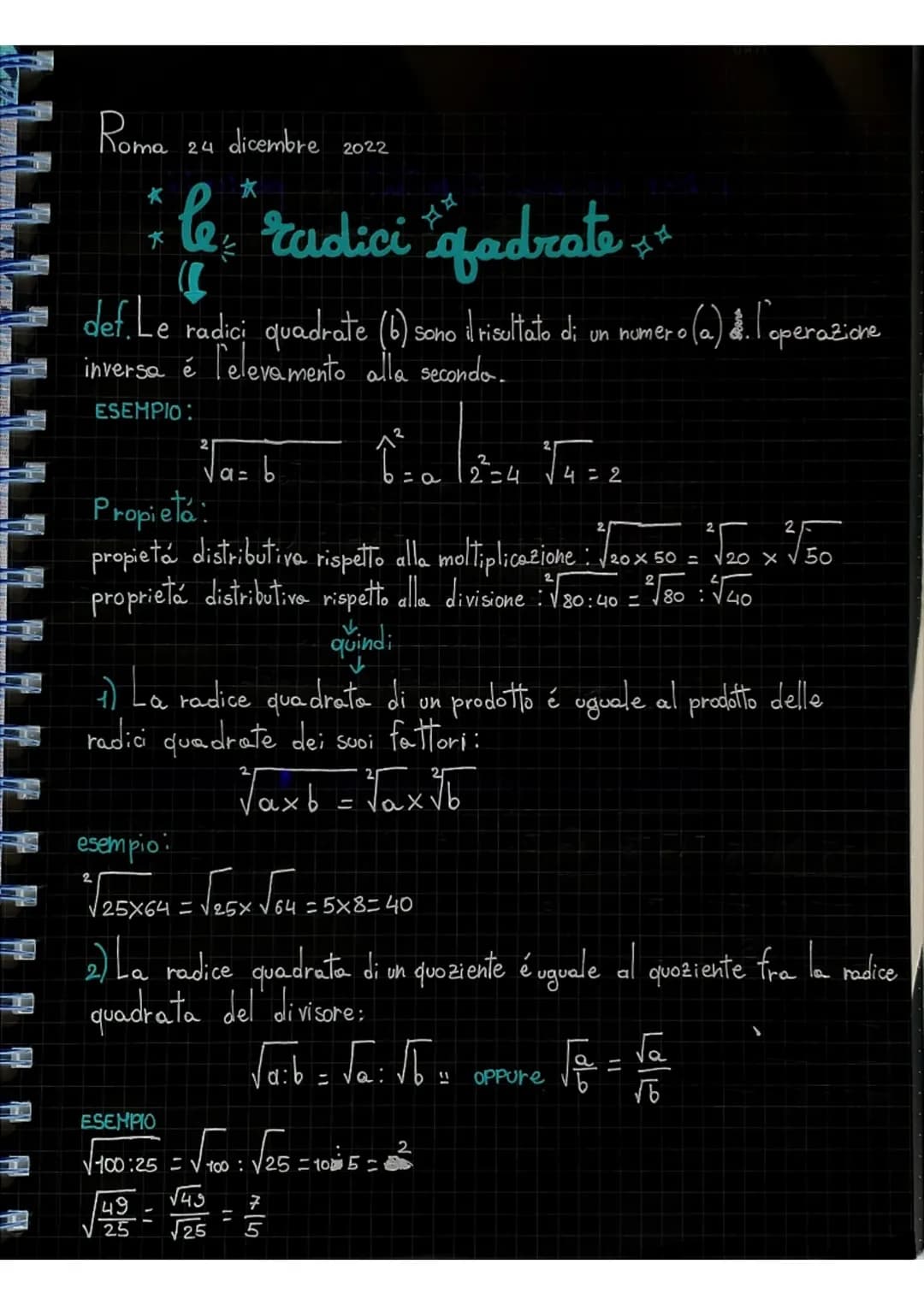 <h2 id="proprietdelleradiciquadrateascuolamedia">Proprietà delle Radici Quadrate a Scuola Media</h2>
<p>Le radici quadrate sono l'operazione