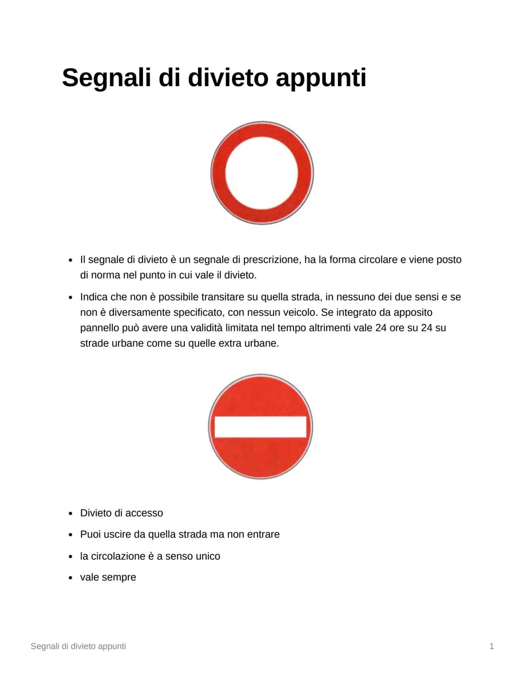 Segnali di obbligo appunti
↑
• Obbligo di proseguire diritto
. Al primo incrocio non puoi girare
non indica un senso unico
• Obbligo di svol