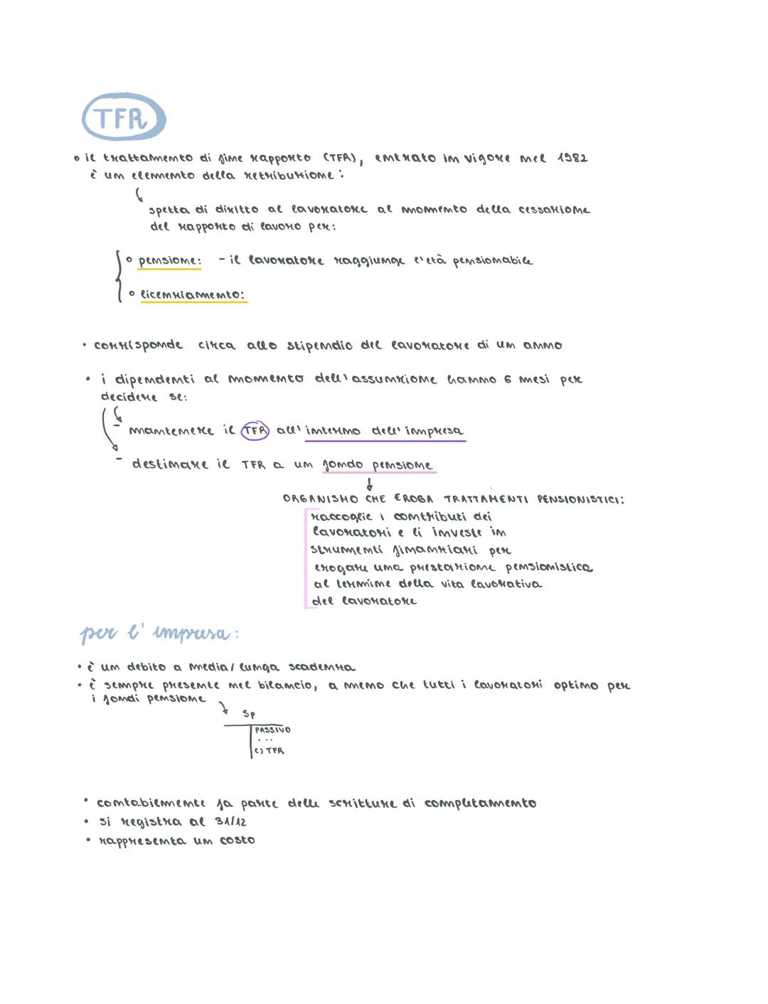 TFR
。 il trattamento di sime rapporto (TFA), entrato in vigore mee 1982
é um elemento della retributiome:
6
spetta di diritto al lavoratore 