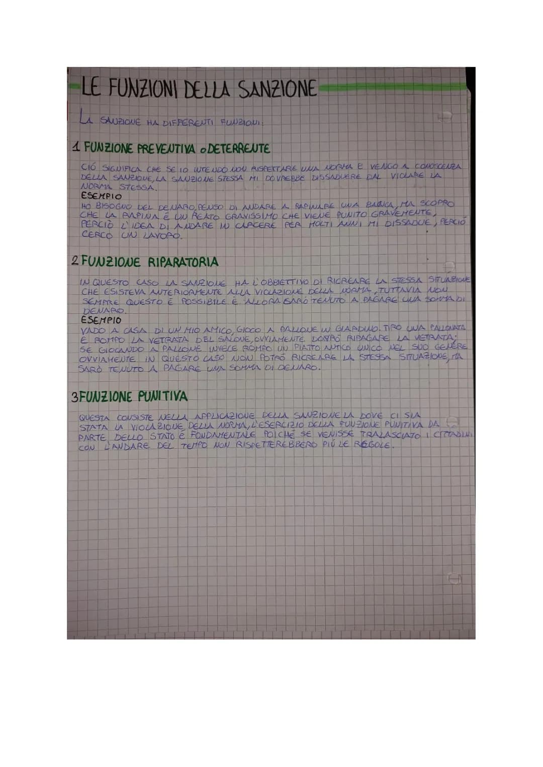 funzioni della sanzione 