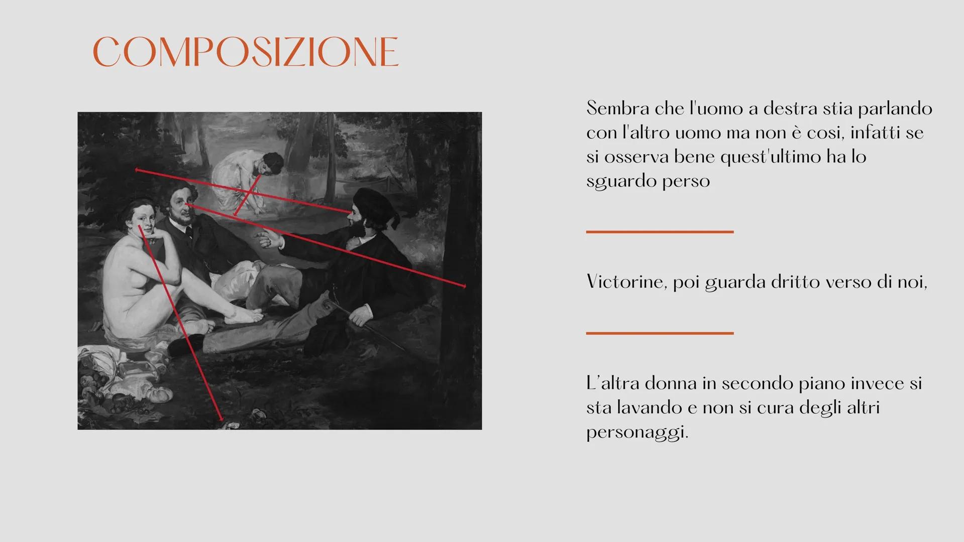 # COLAZIONE SULL'ERBA

Édouard Manet # DATI DELL'OPERA

NOME DELL'OPERA: Colazione sull'erba

AUTORE: Edouard Manet

DATAZIONE: 1862–1863

D