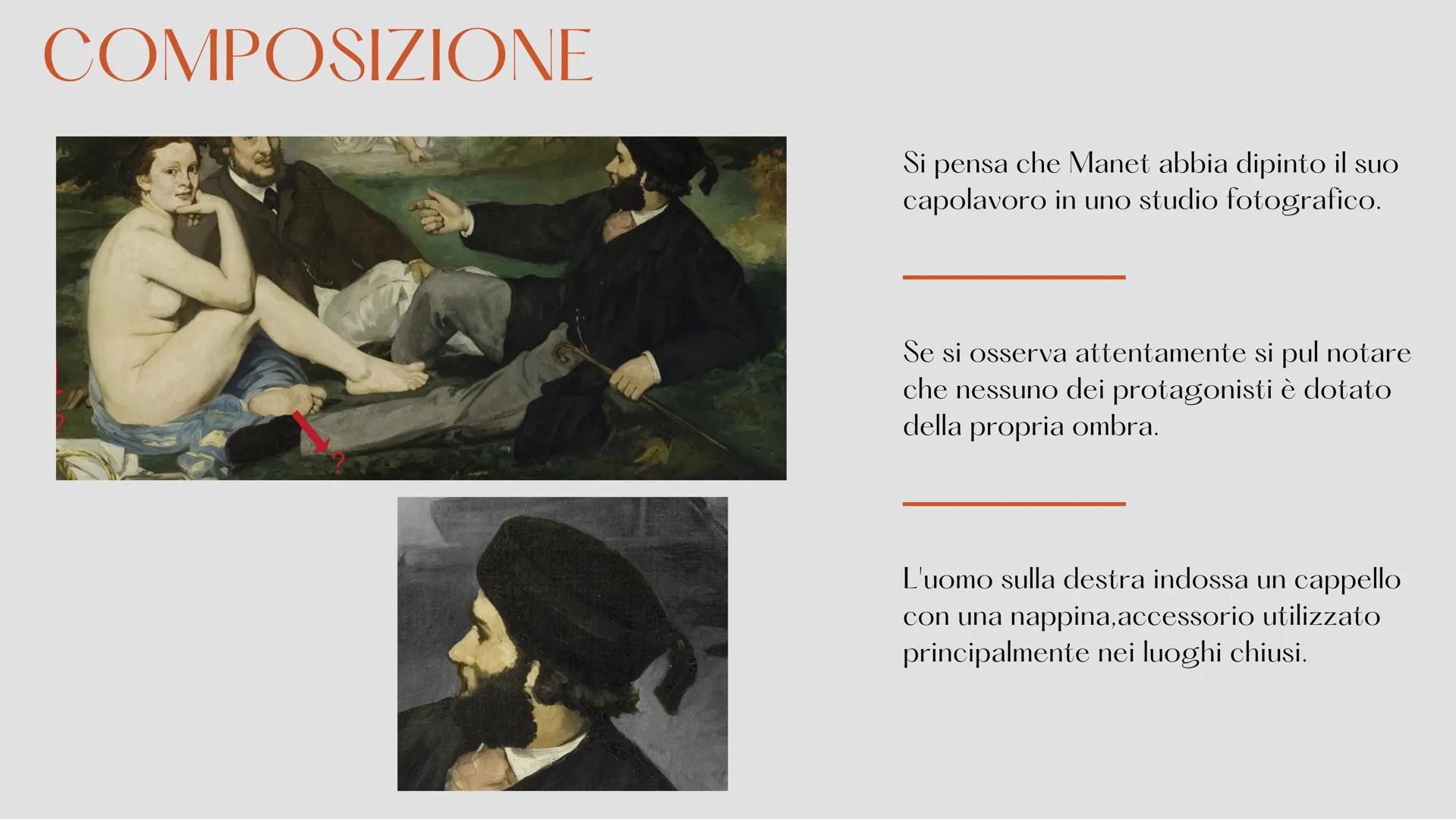 # COLAZIONE SULL'ERBA

Édouard Manet # DATI DELL'OPERA

NOME DELL'OPERA: Colazione sull'erba

AUTORE: Edouard Manet

DATAZIONE: 1862–1863

D