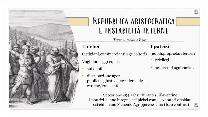 Dalla monarchia
alla repubblica
Tappe fondamentali
Personaggi
Leggi Romolo
Tullo Ostilio
Tarquinio Prisco
Tarquinio il
Superbo
17 re di Roma